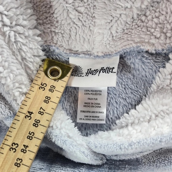 Wizarding World Of Harry Potter Long Fleece Pullover Hooded Robe Sz XXL - Picture 3 of 6